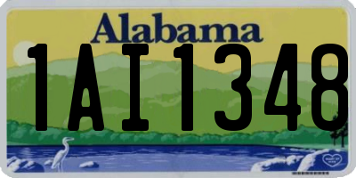 AL license plate 1AI1348
