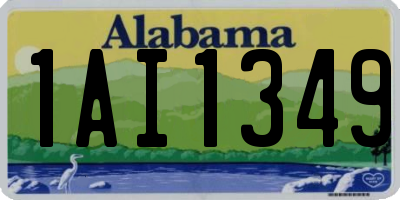 AL license plate 1AI1349