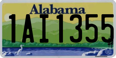 AL license plate 1AI1355