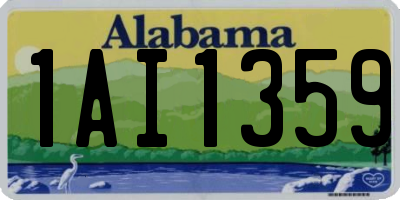 AL license plate 1AI1359