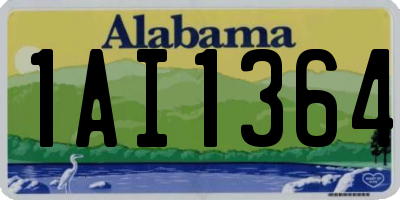 AL license plate 1AI1364