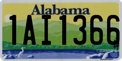 AL license plate 1AI1366