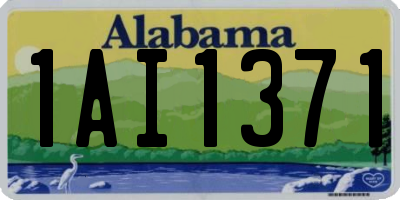 AL license plate 1AI1371