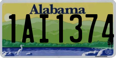 AL license plate 1AI1374