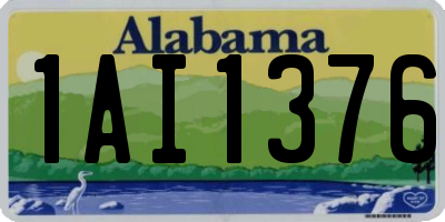 AL license plate 1AI1376