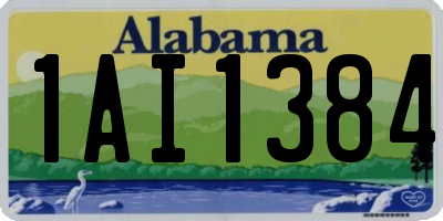 AL license plate 1AI1384