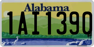 AL license plate 1AI1390