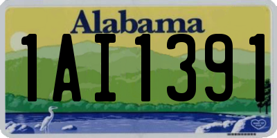 AL license plate 1AI1391