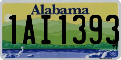 AL license plate 1AI1393