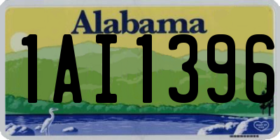 AL license plate 1AI1396