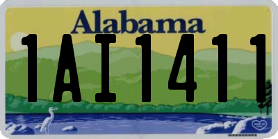 AL license plate 1AI1411