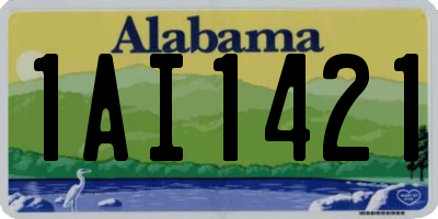 AL license plate 1AI1421