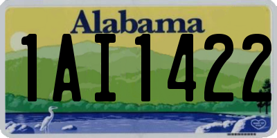 AL license plate 1AI1422