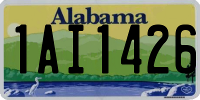 AL license plate 1AI1426