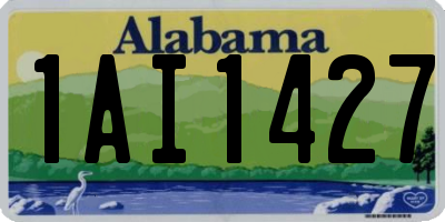 AL license plate 1AI1427