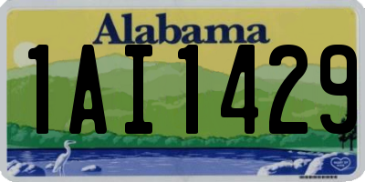 AL license plate 1AI1429