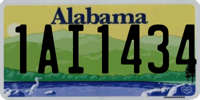 AL license plate 1AI1434