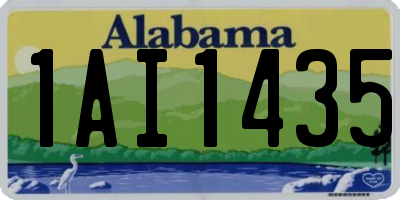 AL license plate 1AI1435