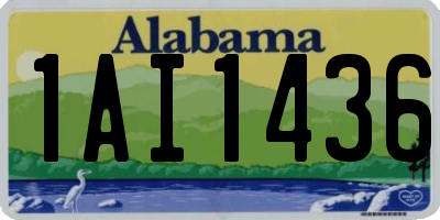 AL license plate 1AI1436