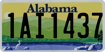 AL license plate 1AI1437