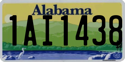 AL license plate 1AI1438