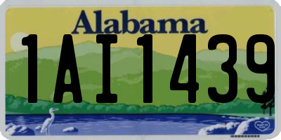 AL license plate 1AI1439