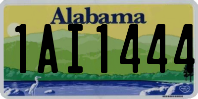 AL license plate 1AI1444