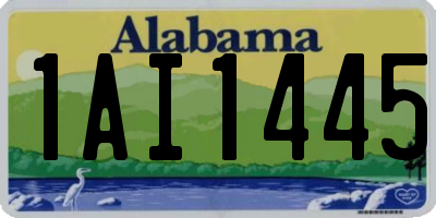 AL license plate 1AI1445