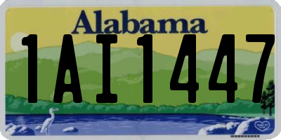 AL license plate 1AI1447