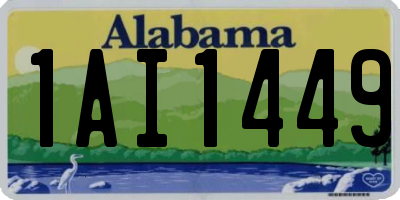 AL license plate 1AI1449