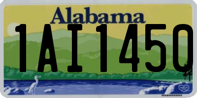 AL license plate 1AI1450