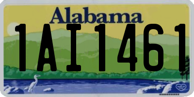 AL license plate 1AI1461