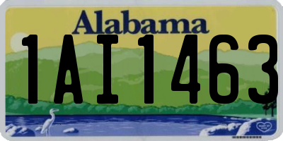 AL license plate 1AI1463