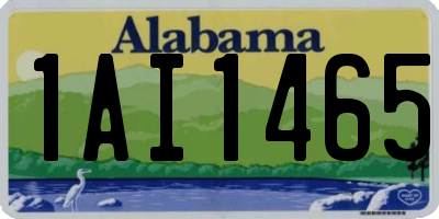 AL license plate 1AI1465