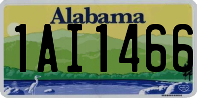 AL license plate 1AI1466