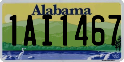 AL license plate 1AI1467