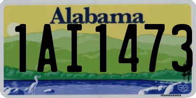AL license plate 1AI1473
