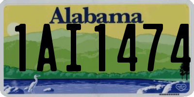 AL license plate 1AI1474