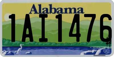AL license plate 1AI1476