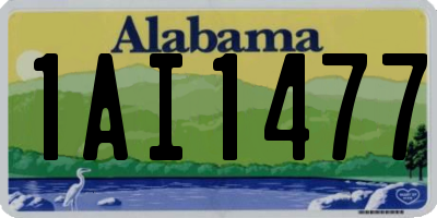 AL license plate 1AI1477