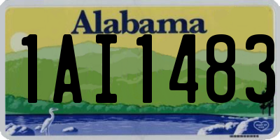 AL license plate 1AI1483