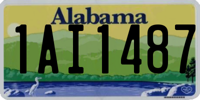AL license plate 1AI1487