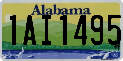AL license plate 1AI1495