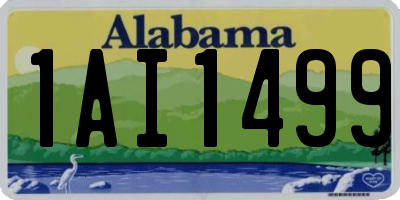 AL license plate 1AI1499