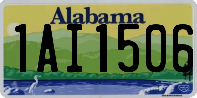 AL license plate 1AI1506