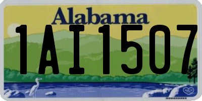 AL license plate 1AI1507