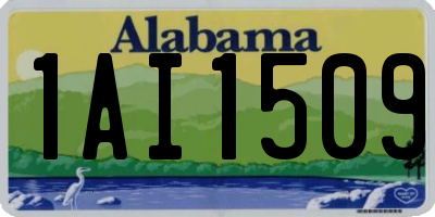 AL license plate 1AI1509