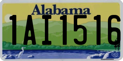 AL license plate 1AI1516