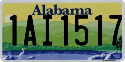AL license plate 1AI1517