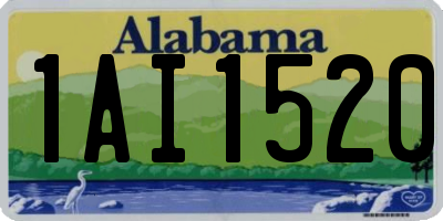 AL license plate 1AI1520